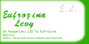 eufrozina levy business card